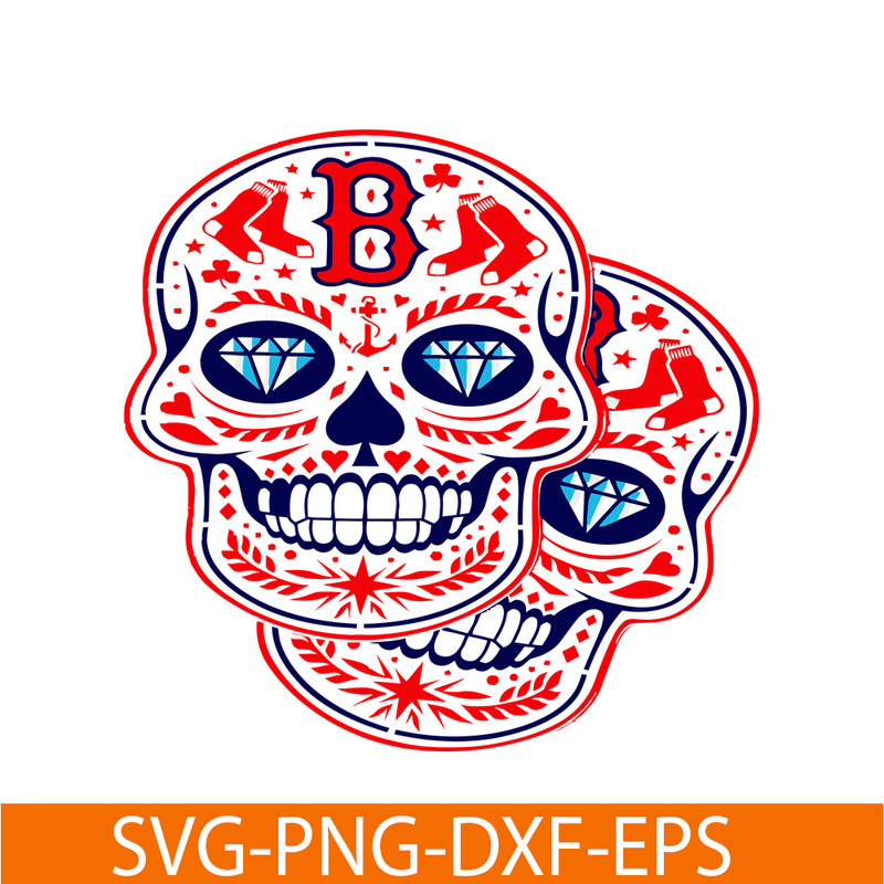 MLB30112348-Boston Red Sox Double Skulls SVG PNG DXF EPS AI, Major League Baseball SVG, MLB Lovers SVG MLB30112348.png