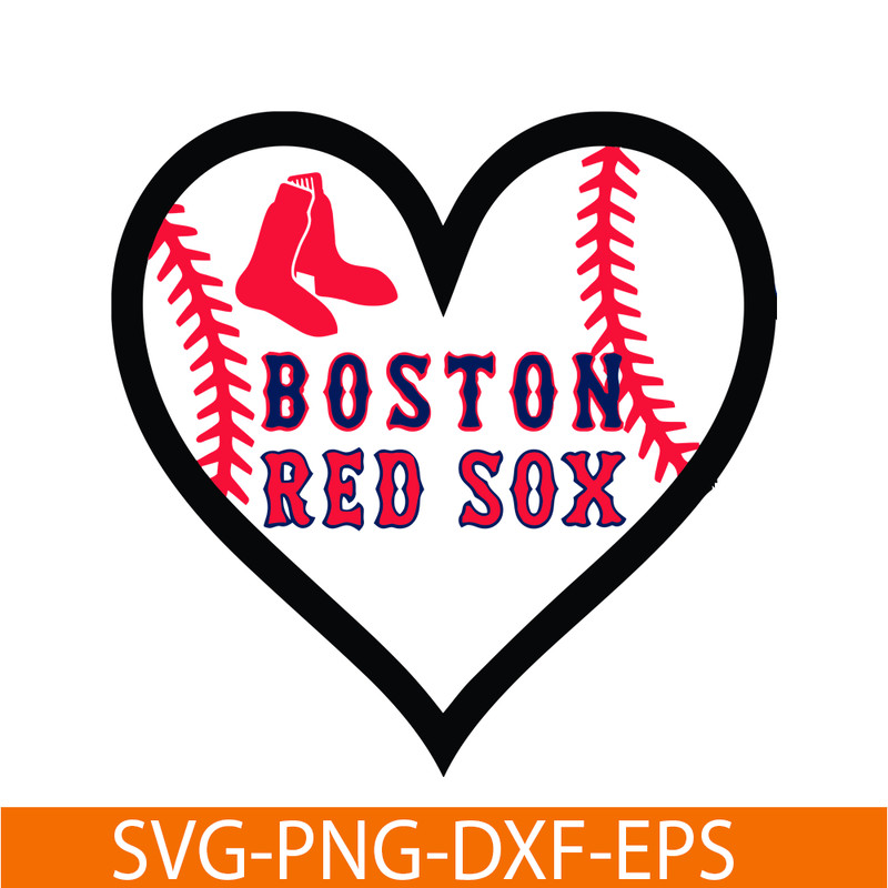 MLB30112354-Boston Red Sox The Black Heart SVG PNG DXF EPS AI, Major League Baseball SVG, MLB Lovers SVG MLB30112354.png