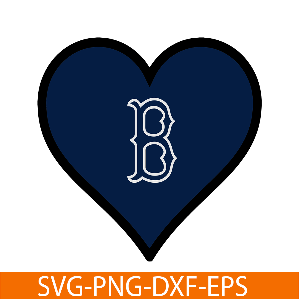 MLB30112356-The Blue Heart Boston Red Sox SVG PNG DXF EPS AI, Major League Baseball SVG, MLB Lovers SVG MLB30112356.png