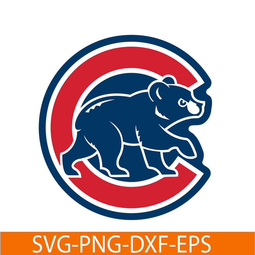 MLB30112368-The Cubs And Bear SVG PNG DXF EPS AI, Major League Baseball SVG, MLB Lovers SVG MLB30112368.png