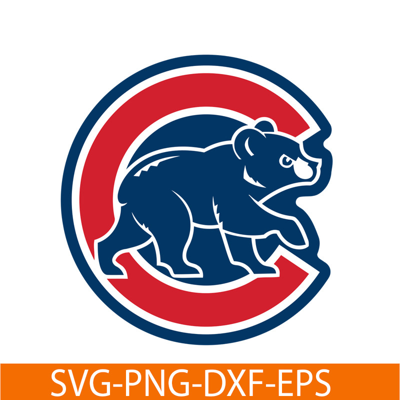 MLB30112368-The Cubs And Bear SVG PNG DXF EPS AI, Major League Baseball SVG, MLB Lovers SVG MLB30112368.png
