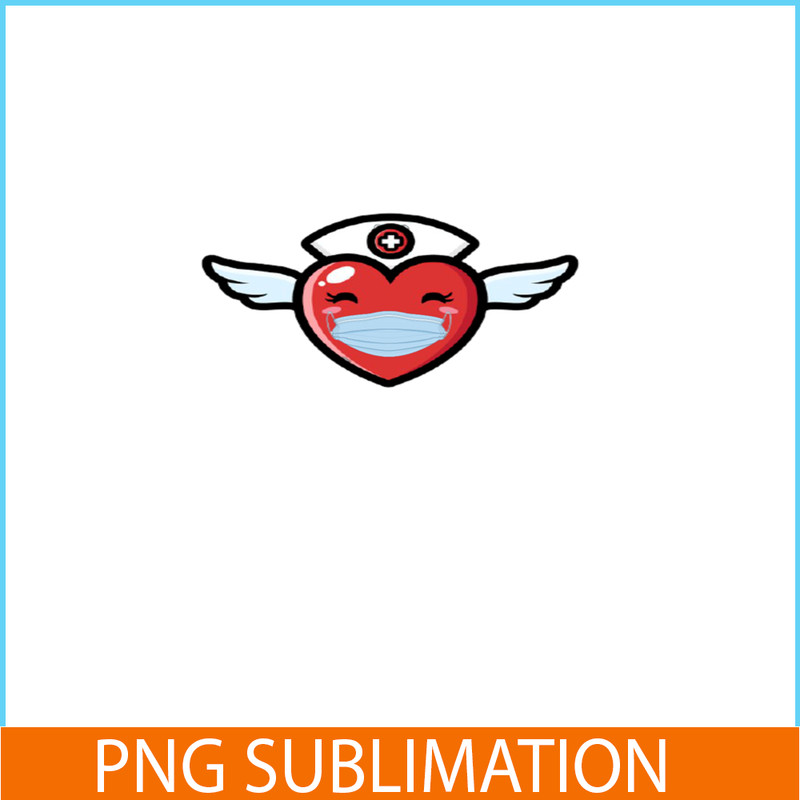 VLT21102379-Heart Wearing a Mask PNG, Sweet Valentine PNG, Valentine Holidays PNG.png