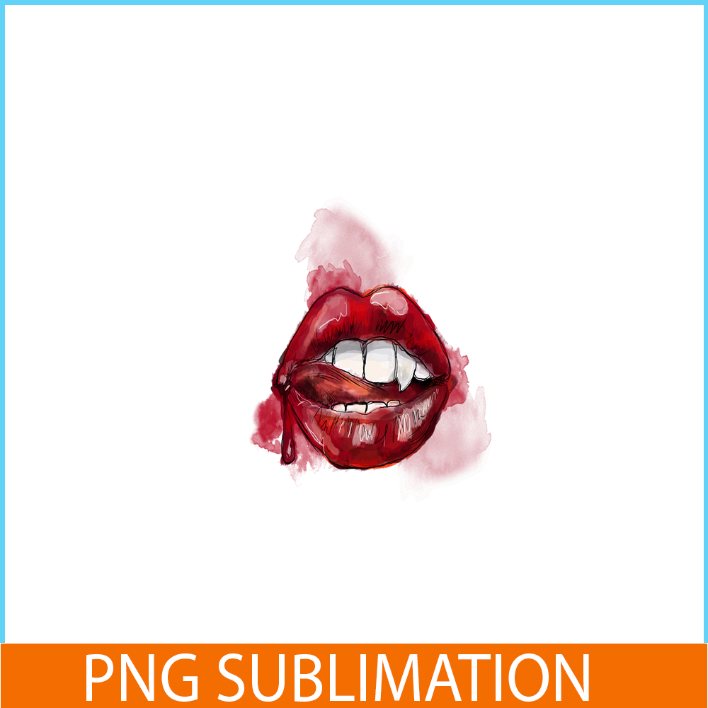 VLT21102397-Vampire Kiss Red PNG, Horror Valentine PNG, Valentine Holidays PNG.png