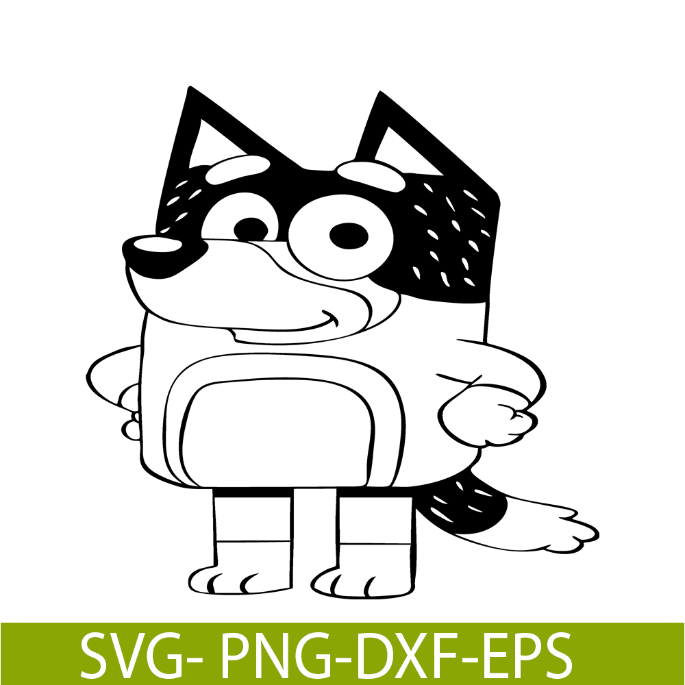 BL22112322-Bluey Black And White SVG PNG DXF EPS Bluey SVG Bluey Movie SVG.png