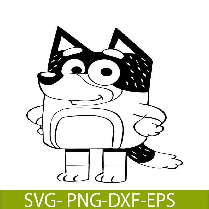 BL22112322-Bluey Black And White SVG PNG DXF EPS Bluey SVG Bluey Movie SVG.png