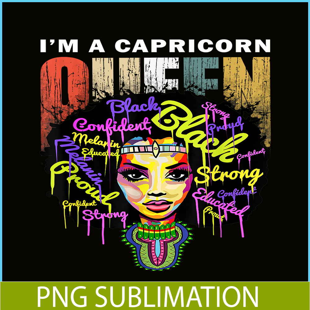 CPB28102338-I Am A Capricorn PNG Black Woman PNG Zodiac Sign PNG.png