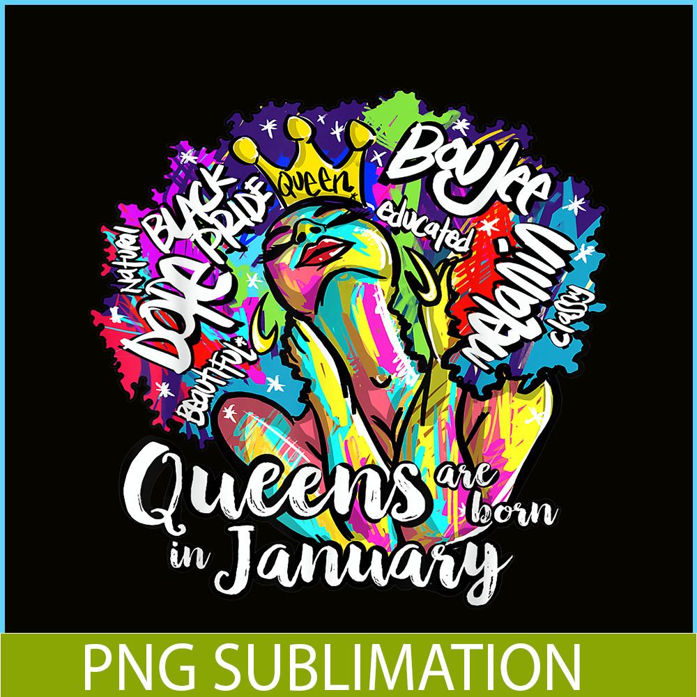 CPB28102368-Queens Born January PNG Black Girl PNG Capricorn And Aquarius Gift PNG.png