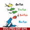 DR000105-One fish two fish red fish blue fish svg, png, dxf, eps file DR000105.jpg