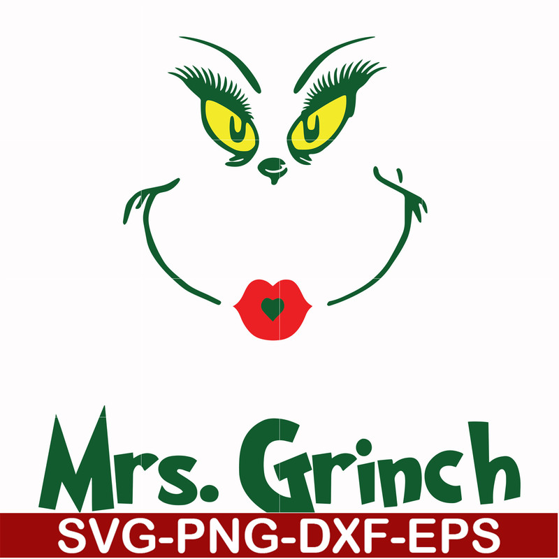 DR00039-Mrs. Grinch svg, png, dxf, eps file DR00039.jpg
