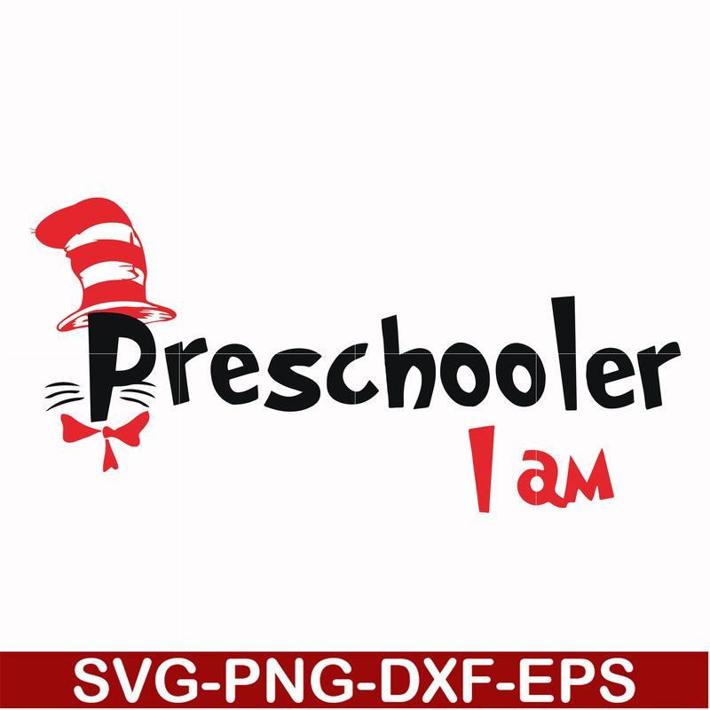 DR00069-Preschooler I am svg, png, dxf, eps file DR00069.jpg