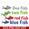 DR00078-One fish two fish red fish blue fish svg, png, dxf, eps file DR00078.jpg