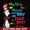 DR0009-Why fit in when you were born to stand out svg, png, dxf, eps file DR0009.jpg