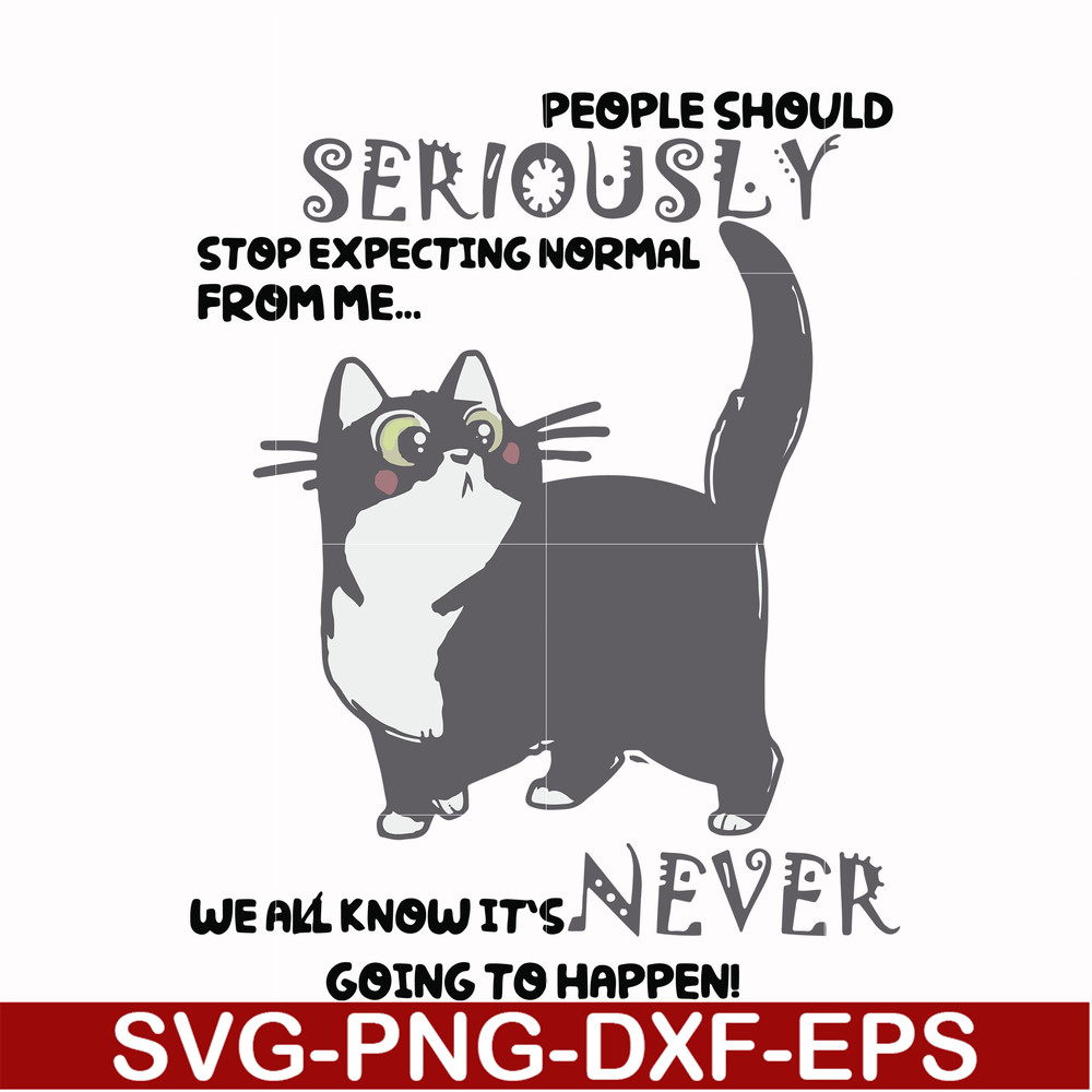 FN000123-People should seriously stop expecting normal from me we all know it's never going to happen svg, png, dxf, eps file FN000123.jpg