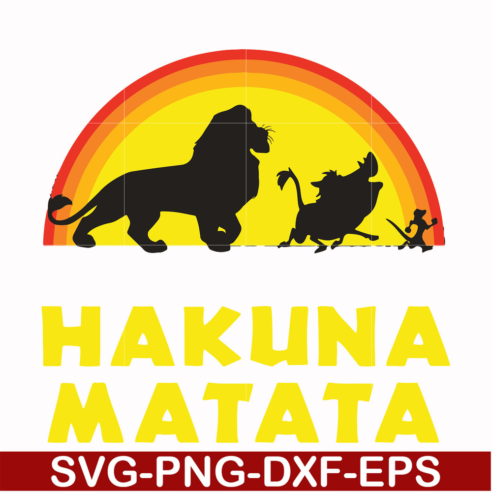 FN000158-Hakuna Matata svg, png, dxf, eps file FN000158.jpg