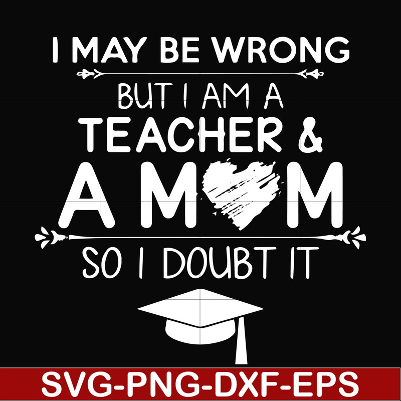 FN000163-I may be wrong but I am a teacher & a mom so I doubt it svg, png, dxf, eps file FN000163.jpg