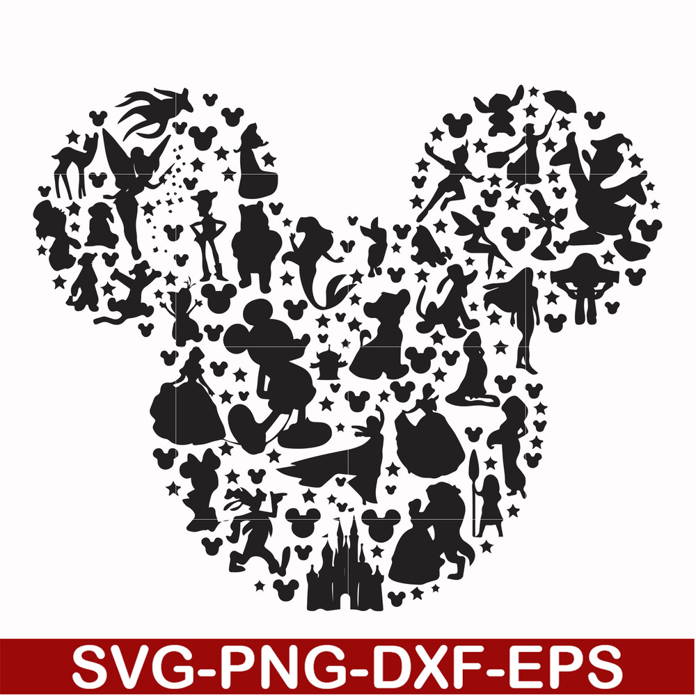 FN00062-Mickey svg, png, dxf, eps file FN00062.jpg
