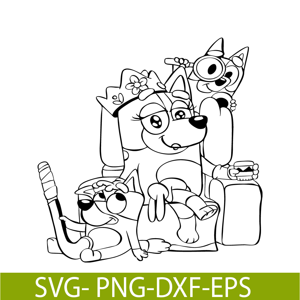 BL22112323-Cute Bluey Design SVG PNG DXF EPS Bluey Cartoon SVG Bluey SVG.png