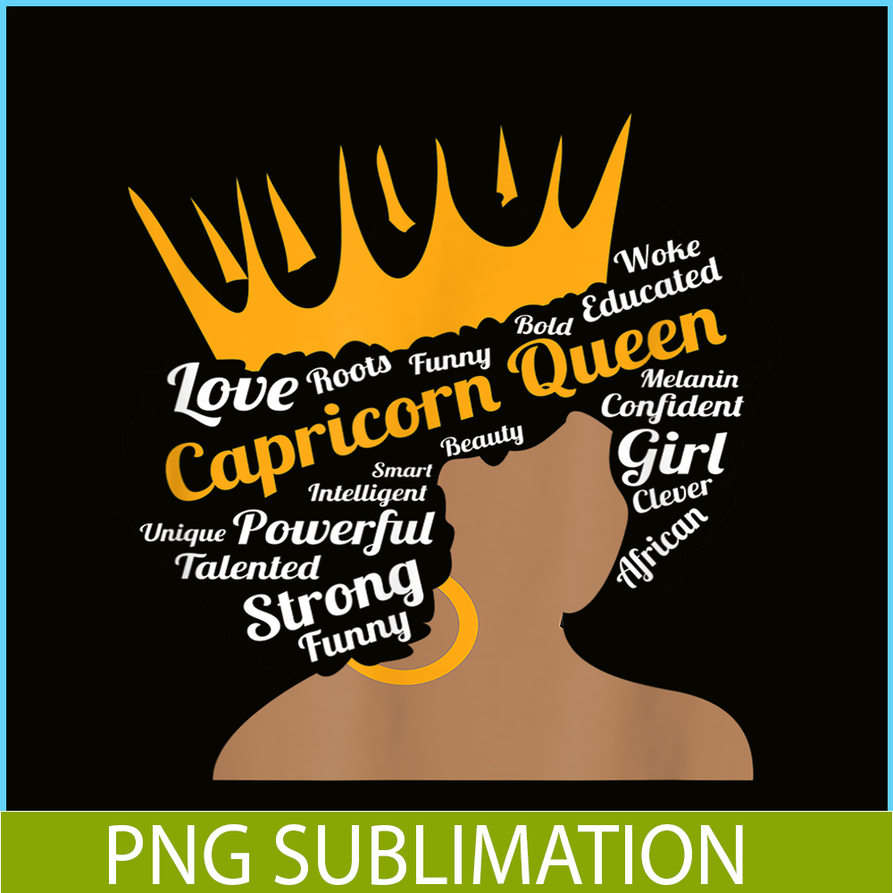CPB28102386-Zodiac January Birthday PNG Capricorn Queen PNG December Birthday PNG.png