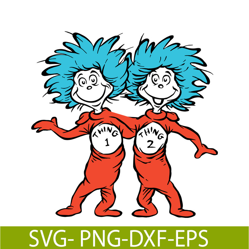 DS104122329-Thing One and Thing Two SVG, Dr Seuss SVG, Cat in the Hat SVG DS104122329.png
