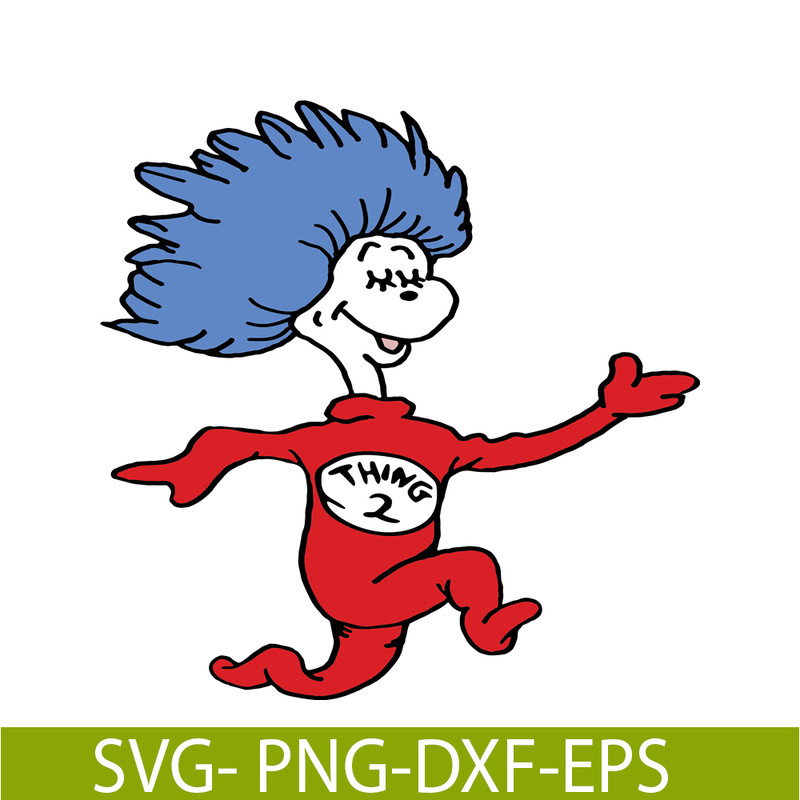 DS104122352-Dr Seuss Thing 2 Character SVG, Dr Seuss SVG, Cat in the Hat SVG DS104122352.png