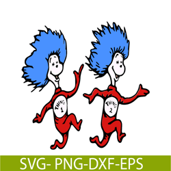 thing 1 thing 2 happy together svg, dr seuss svg, cat in the hat svg ds205122345