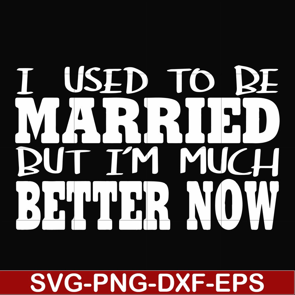 FN000280-I used to be married but I'm much better now svg, png, dxf, eps file FN000280.jpg