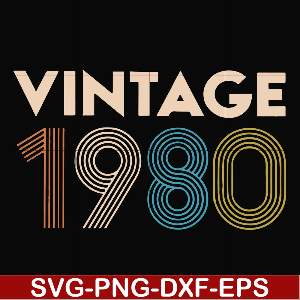 FN000283-Vintage 1980 svg, png, dxf, eps file FN000283.jpg