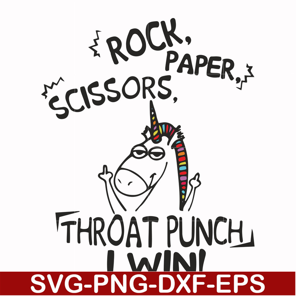 FN000368-Rock paper scissors throat punch I win svg, png, dxf, eps file FN000368.jpg