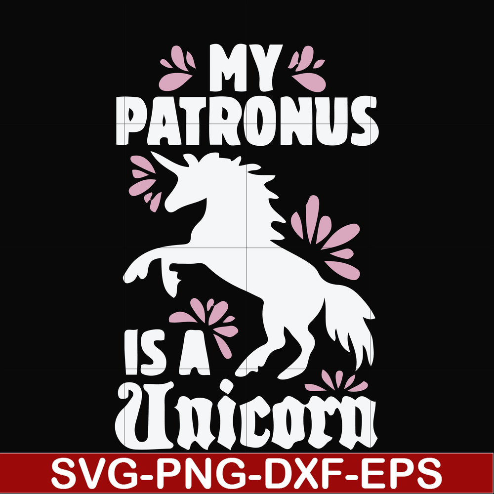 FN000569-My patronus is a Unicorn svg, png, dxf, eps file FN000569.jpg