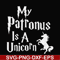 FN000570-My patronus is a Unicorn svg, png, dxf, eps file FN000570.jpg