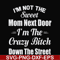 FN00076-I'm not the sweet mom next door I'm the crazy bitch down the street svg, png, dxf, eps file FN00076.jpg
