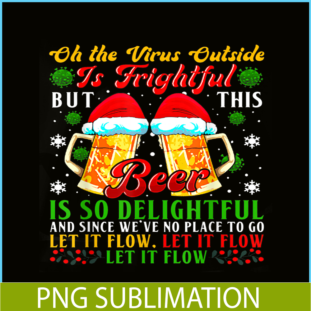 BEER28102357-Beer Is So Delightful PNG Beer Santa PNG Christmas Beer PNG.png