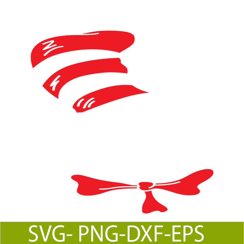 DS205122373-The Red Hat And Bow SVG, Dr Seuss SVG, Cat In The Hat SVG DS205122373.png