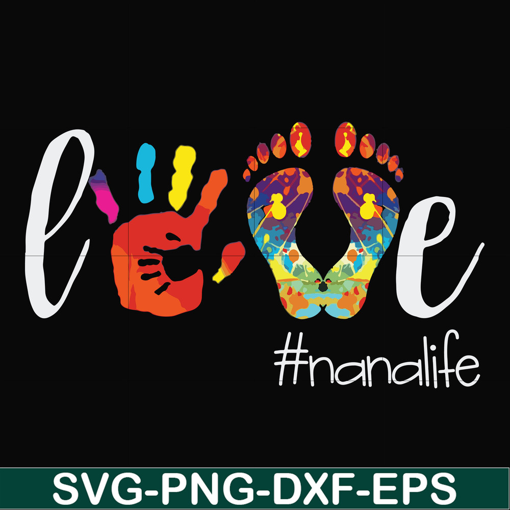 FN000403-Love #nanalife svg, png, dxf, eps file FN000403.jpg