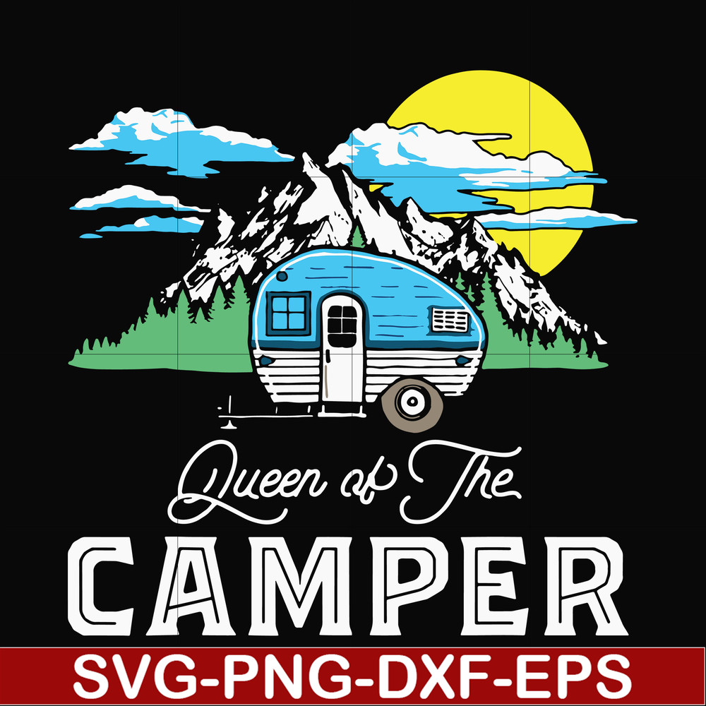 CMP021-Queen of the camper svg, png, dxf, eps digital file CMP021.jpg