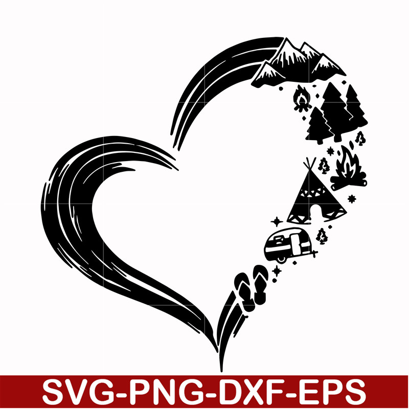CMP022-Heart camper svg, png, dxf, eps digital file CMP022.jpg