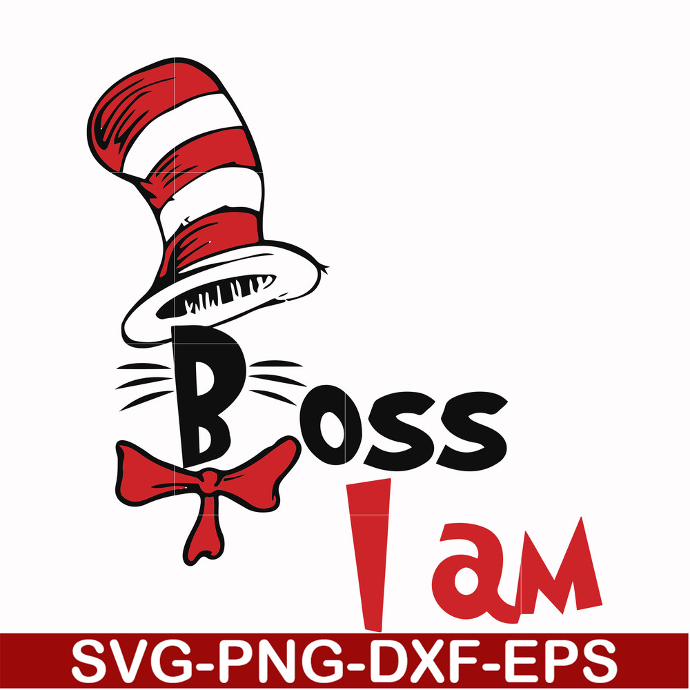 DR000135-Boss I am svg, png, dxf, eps file DR000135.jpg