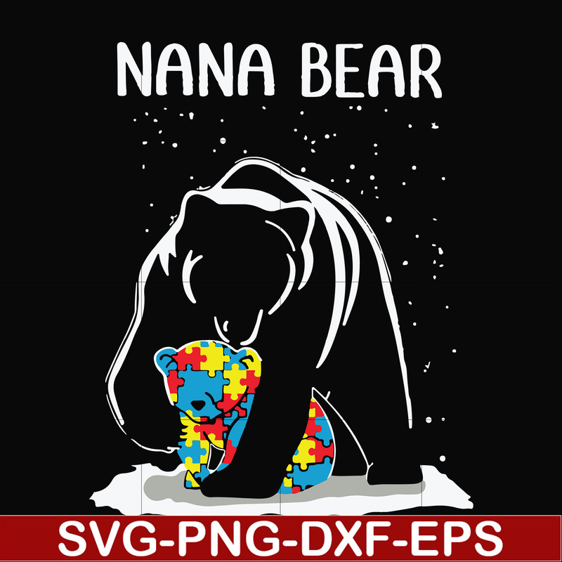 FN000175-Nana bear svg, png, dxf, eps file FN000175.jpg