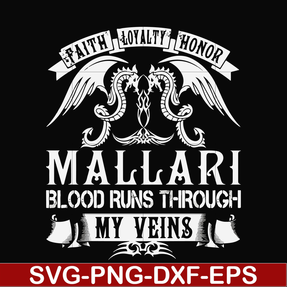 FN000243-Mallari blood runs through my veins svg, png, dxf, eps file FN000243.jpg