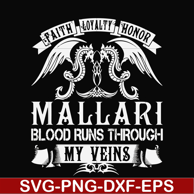 FN000243-Mallari blood runs through my veins svg, png, dxf, eps file FN000243.jpg