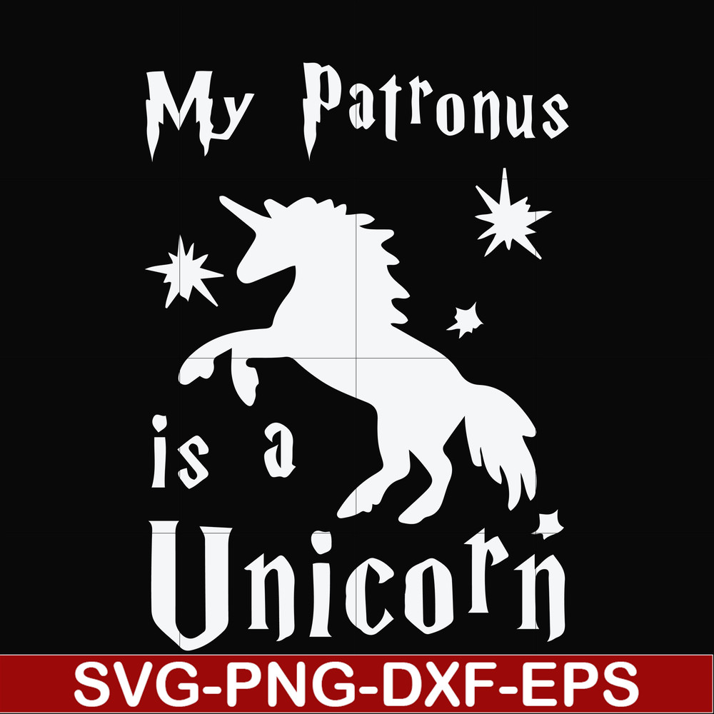 FN000568-My patronus is a Unicorn svg, png, dxf, eps file FN000568.jpg