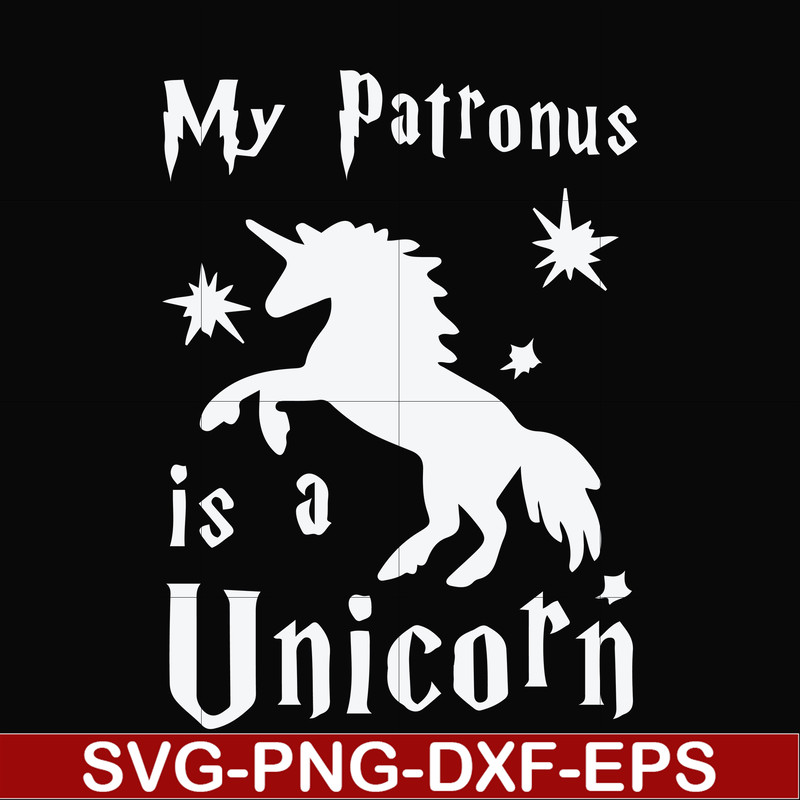 FN000568-My patronus is a Unicorn svg, png, dxf, eps file FN000568.jpg