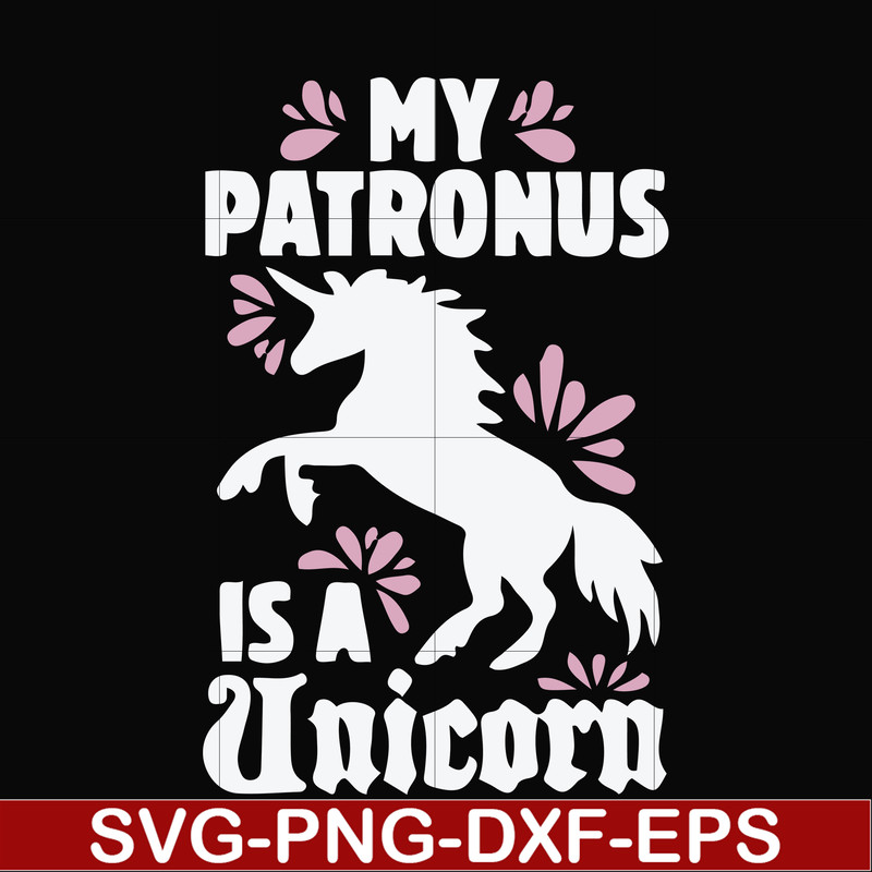 FN000569-My patronus is a Unicorn svg, png, dxf, eps file FN000569.jpg