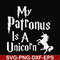 FN000570-My patronus is a Unicorn svg, png, dxf, eps file FN000570.jpg