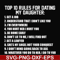 FN000622-Top 10 rules for dating my daughter svg, png, dxf, eps file FN000622.jpg