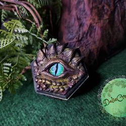 Mountain Dragon box - wedding box - ring box - dragon eye - dragon jewerly box - dragon eye box - dragon fantasy - box