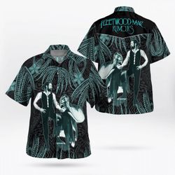 fleetwood mac tribal hawaii shirt: stylish aloha shirt for men women & kids – shop now!