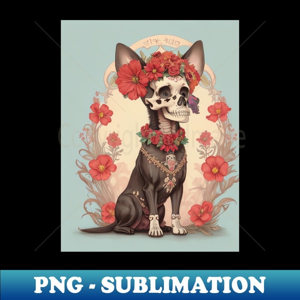 EH-13477_Day Of The Dead Dog Skulls Sugar Puppy Mexican Death Day For Dog Lover 9131.jpg