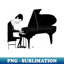 Elegant Piano Man - Aesthetic Sublimation Digital File - Perfect for Personalization