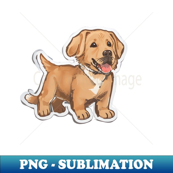 SJ-1284_Adorable Labrador Sticker 3076.jpg